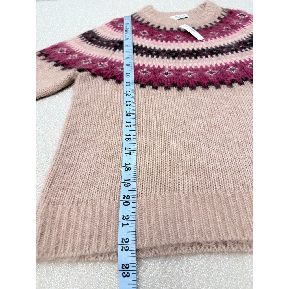 NWT Madewell Sz XXS Fair Isle Alpaca-Blend Sweater $168 - Picture 7 of 13